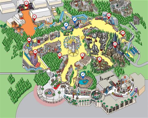 Challenges of Implementing MAP Map of Universal Studios Hollywood